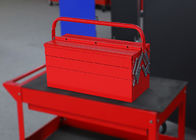قفسه ابزار قابل حمل قرمز / سیاه حرفه ای 450 میلی متر برای ذخیره ابزار با 5 سینی