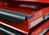 جعبه ابزار کابینت ابزار فلزی Red Heavy Duty Storage روی چرخ های قابل قفل